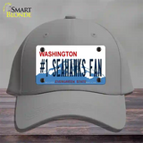 Number 1 Seahawks Fan Novelty License Plate Hat Tag Cotton / Gray