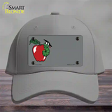 Teacher Apple Offset Novelty License Plate Hat Cotton / Gray