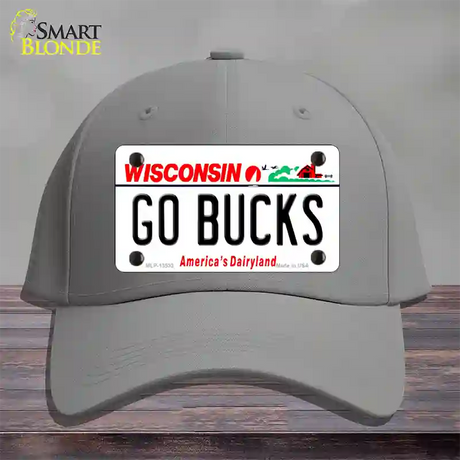 Go Bucks Novelty License Plate Hat Tag Cotton / Gray