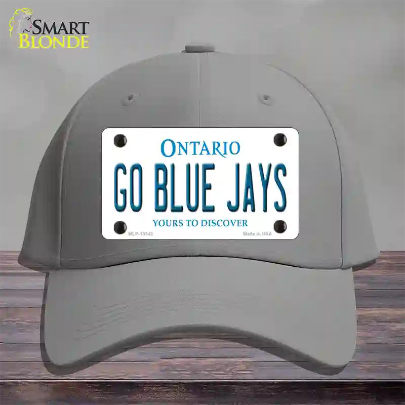 Go Blue Jays Novelty License Plate Hat Tag Cotton / Gray