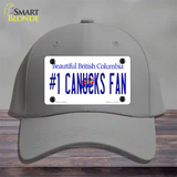 Number 1 Canucks Fan Novelty License Plate Hat Tag Cotton / Gray