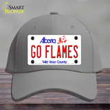 Go Flames Novelty License Plate Hat Tag Cotton / Gray