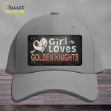 This Girl Loves Her Golden Knights Novelty License Plate Hat Tag Cotton / Gray