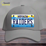 Raiders Nevada Novelty License Plate Hat Tag Cotton / Gray