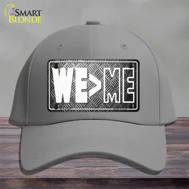 We Greater Than Me Novelty License Plate Hat Tag Cotton / Gray