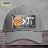 Pie Greater Than Pi Novelty License Plate Hat Tag Cotton / Gray