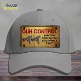 Gun Control Buying Only One Novelty License Plate Hat Tag Cotton / Gray