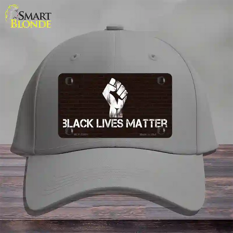 Black Lives Matter Brick Novelty License Plate Hat Tag Cotton / Gray