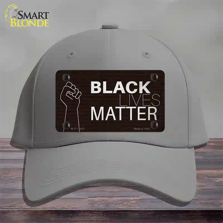 Black Lives Matter Fist Brick Novelty License Plate Hat Tag Cotton / Gray