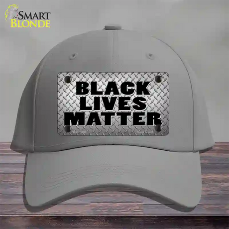 Black Lives Matter Diamond Plate Novelty License Plate Hat Tag Cotton / Gray