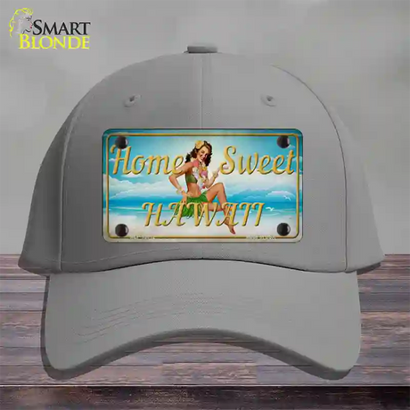 Home Sweet Hawaii Novelty License Plate Hat Tag Cotton / Gray