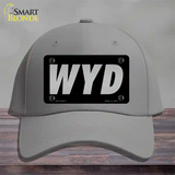 WYD Black Novelty License Plate Hat Tag Cotton / Gray