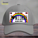 I Heart Niihau Novelty License Plate Hat Tag Cotton / Gray