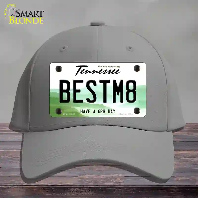 Best Mate Novelty License Plate Hat Tag Cotton / Gray