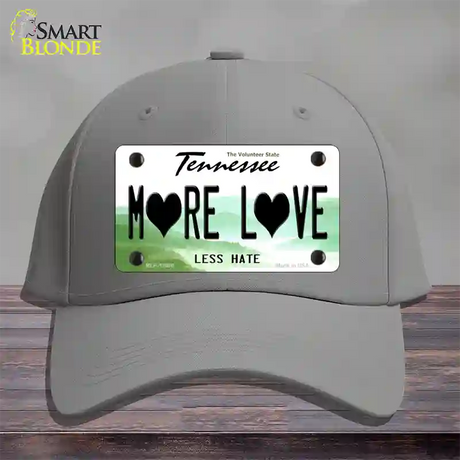 More Love Novelty License Plate Hat Tag Cotton / Gray