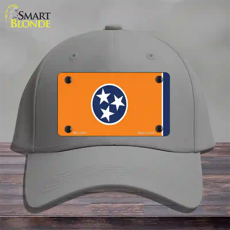 Tennessee Flag Orange Novelty License Plate Hat Tag Cotton / Gray