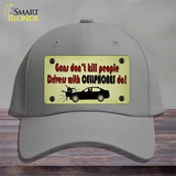 Drivers With Cellphones Do Novelty License Plate Hat Tag Cotton / Gray