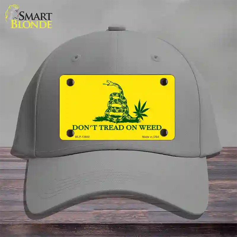 Dont Tread On Weed Novelty License Plate Hat Tag Cotton / Gray