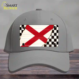 Alabama Racing Flag Novelty License Plate Hat Tag Cotton / Gray