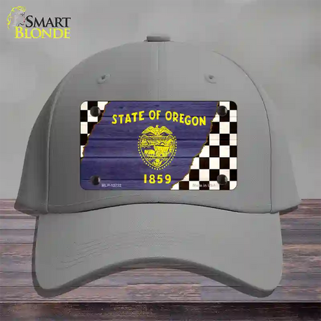 Oregon Racing Flag Novelty License Plate Hat Tag Cotton / Gray