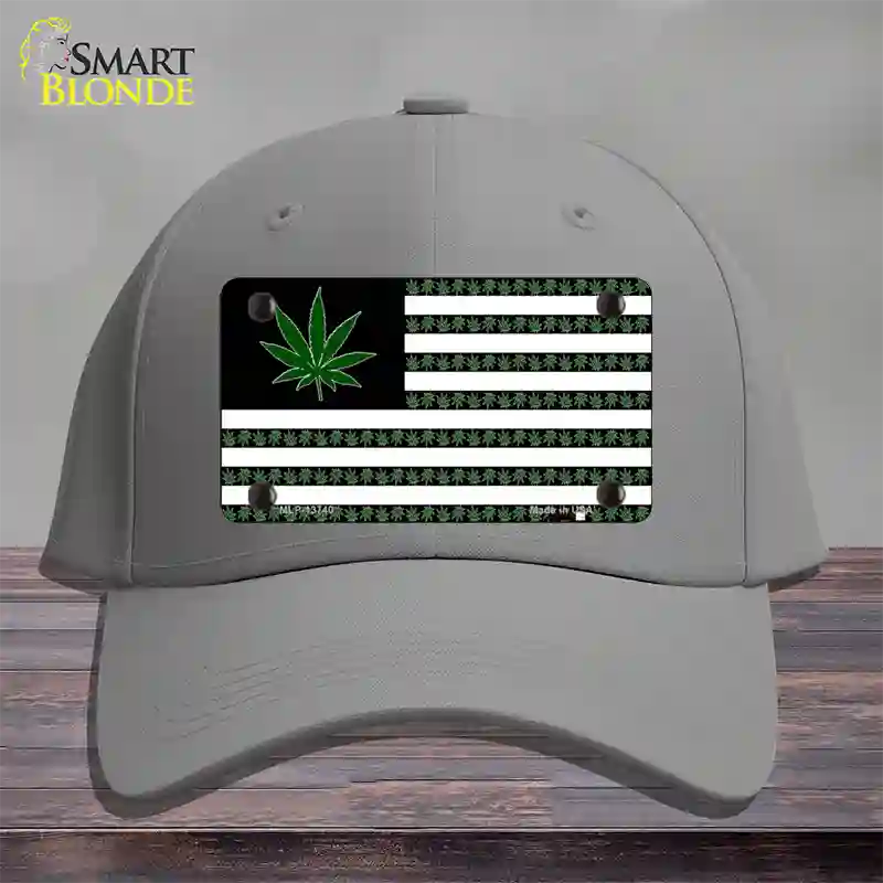 American Weed Novelty License Plate Hat Tag Cotton / Gray