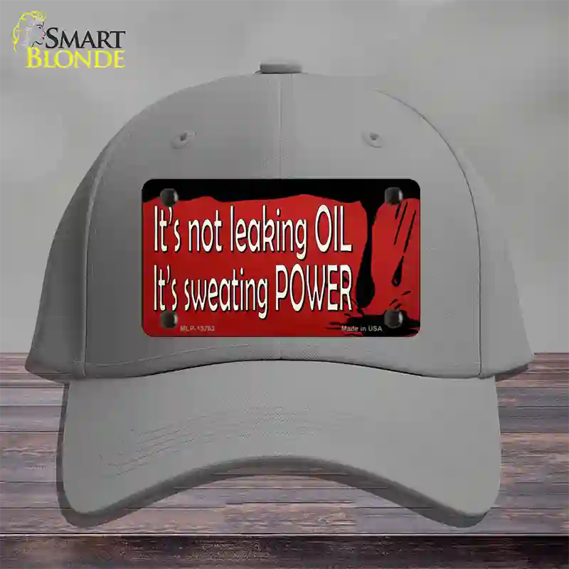 Its Not Leaking Oil Novelty License Plate Hat Tag Cotton / Gray