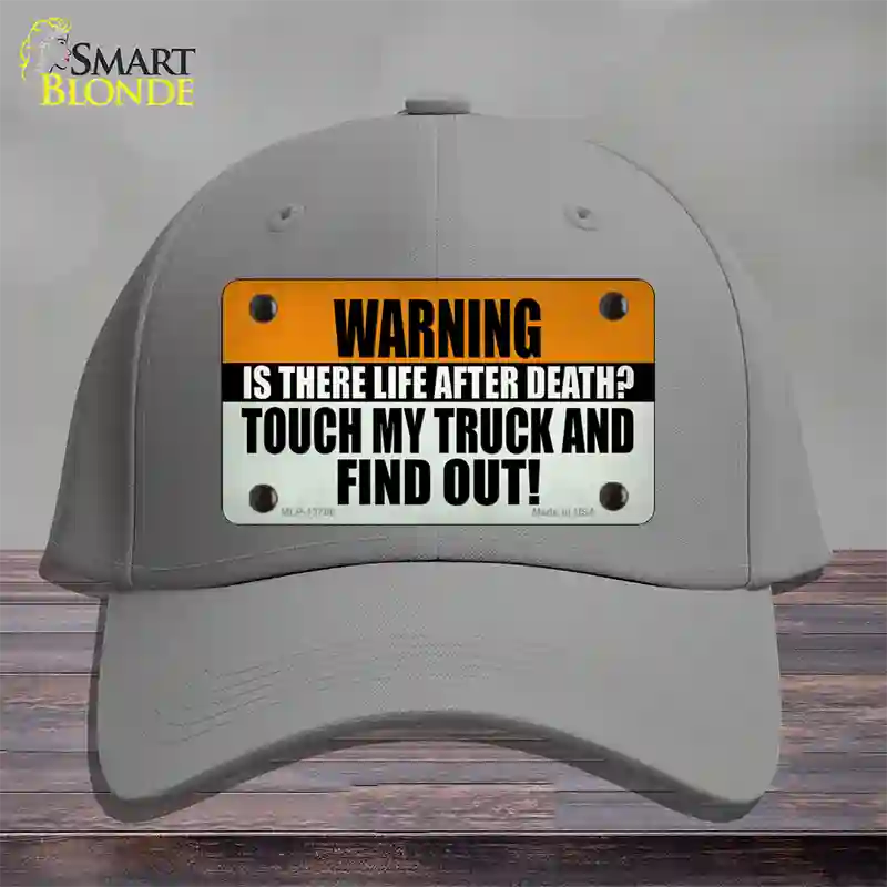 Dont Touch My Truck Novelty License Plate Hat Tag Cotton / Gray