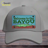 Welcome To The Bayou Novelty License Plate Hat Tag Cotton / Gray