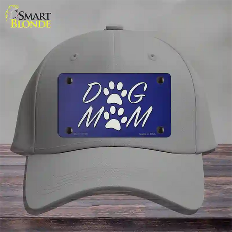 Dog Mom Novelty License Plate Hat Tag Cotton / Gray