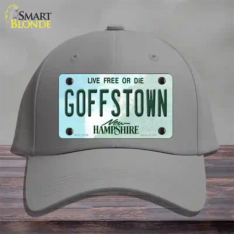 Goffstown New Hampshire Novelty License Plate Hat Tag Cotton / Gray