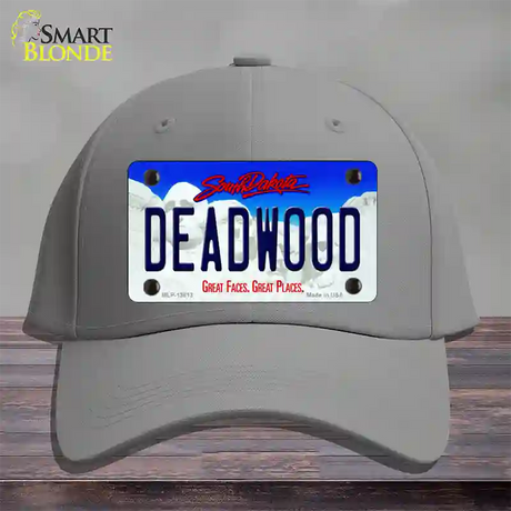 Deadwood South Dakota Novelty License Plate Hat Tag Cotton / Gray