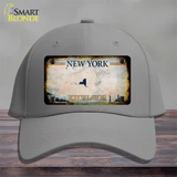 New York Excelsior Rusty Novelty License Plate Hat Cotton / Gray