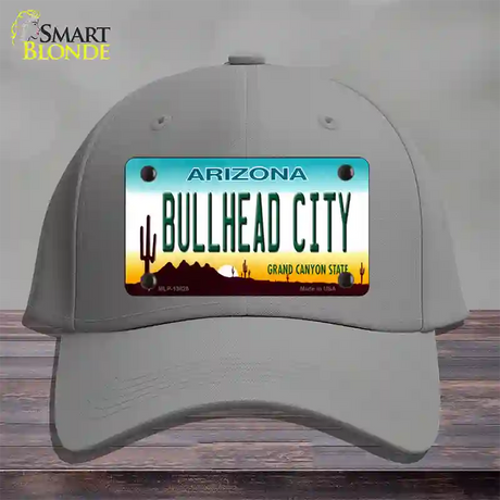 Bullhead City Arizona Novelty License Plate Hat Tag Cotton / Gray