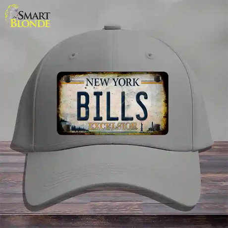 Bills Excelsior New York Rusty Novelty License Plate Hat Tag Cotton / Gray