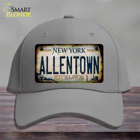 Allentown Excelsior New York Rusty Novelty License Plate Hat Tag Cotton / Gray