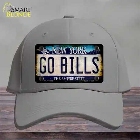 Go Bills New York Rusty Novelty License Plate Hat Tag Cotton / Gray