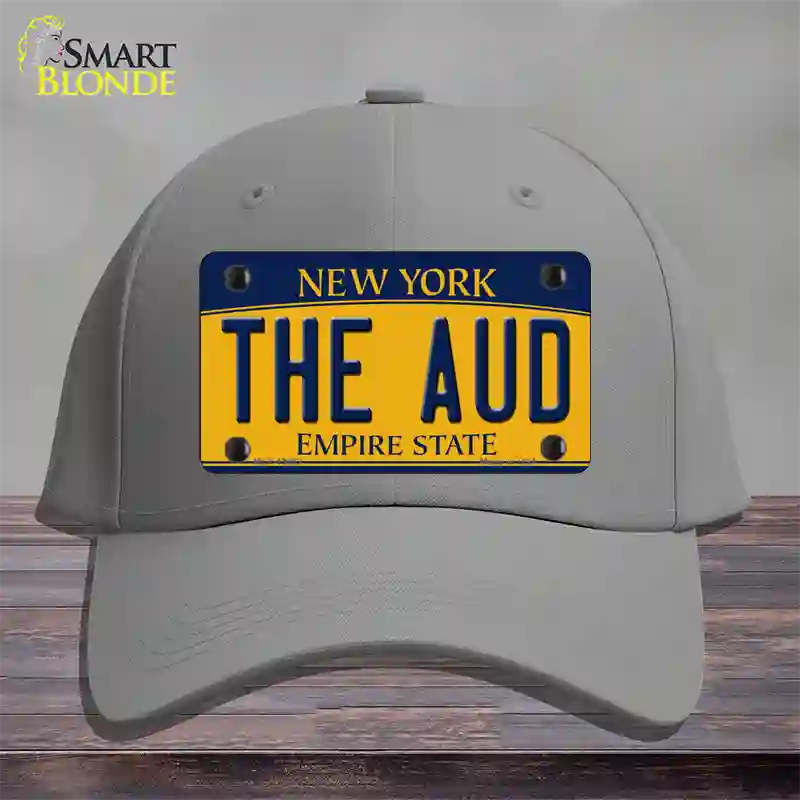 The Aud NY Yellow Novelty License Plate Hat Tag Cotton / Gray