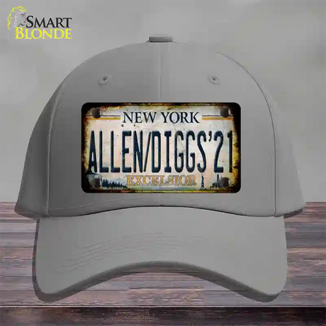 Allen Diggs 21 NY Excelsior Rusty Novelty License Plate Hat Tag Cotton / Gray