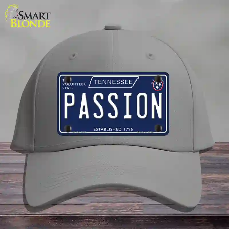 Passion Tennessee Blue Novelty License Plate Hat Tag Cotton / Gray