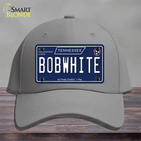 Bob White Tennessee Blue Novelty License Plate Hat Tag Cotton / Gray