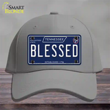 Blessed Tennessee Blue Novelty License Plate Hat Tag Cotton / Gray