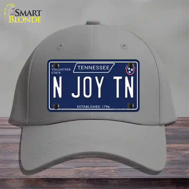 N Joy TN Tennessee Blue Novelty License Plate Hat Tag Cotton / Gray