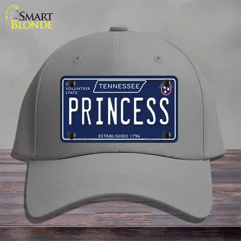 Princess Tennessee Blue Novelty License Plate Hat Tag Cotton / Gray