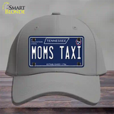 Moms Taxi Tennessee Blue Novelty License Plate Hat Tag Cotton / Gray