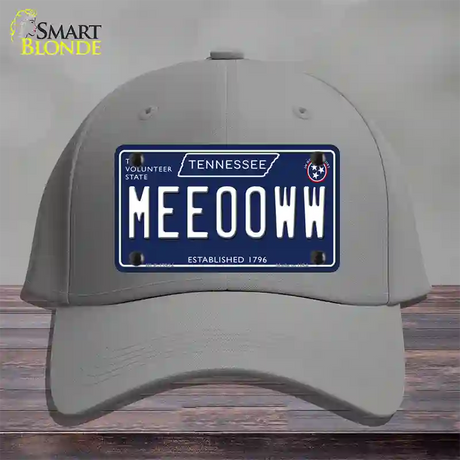 Meeooww Tennessee Blue Novelty License Plate Hat Tag Cotton / Gray