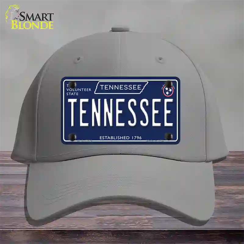 TN Tennessee Blue Novelty License Plate Hat Tag Cotton / Gray