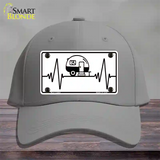 Camping Heart Beat Novelty License Plate Hat Tag Cotton / Gray