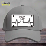 Deer Heart Beat Novelty License Plate Hat Tag Cotton / Gray