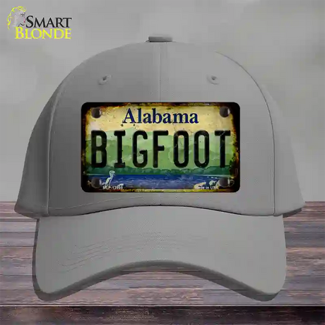 Bigfoot Alabama Novelty License Plate Hat Tag Cotton / Gray