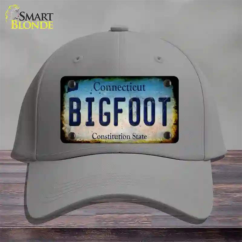 Bigfoot Connecticut Novelty License Plate Hat Tag Cotton / Gray